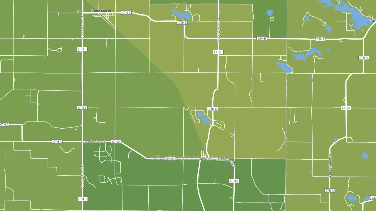Brooks, WI block-group voter-turnout map