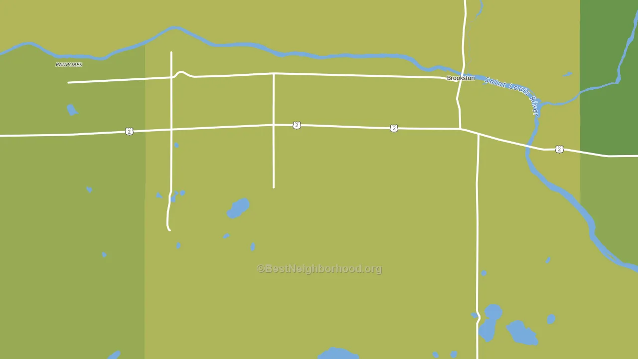 Brookston, MN block-group voter-turnout map