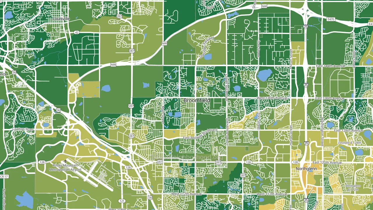 Broomfield County, CO block-group voter-turnout map