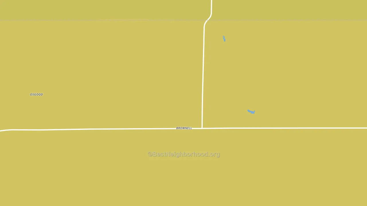 Brownell, KS block-group voter-turnout map
