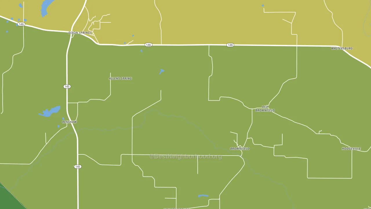 Brownfield, IL block-group voter-turnout map