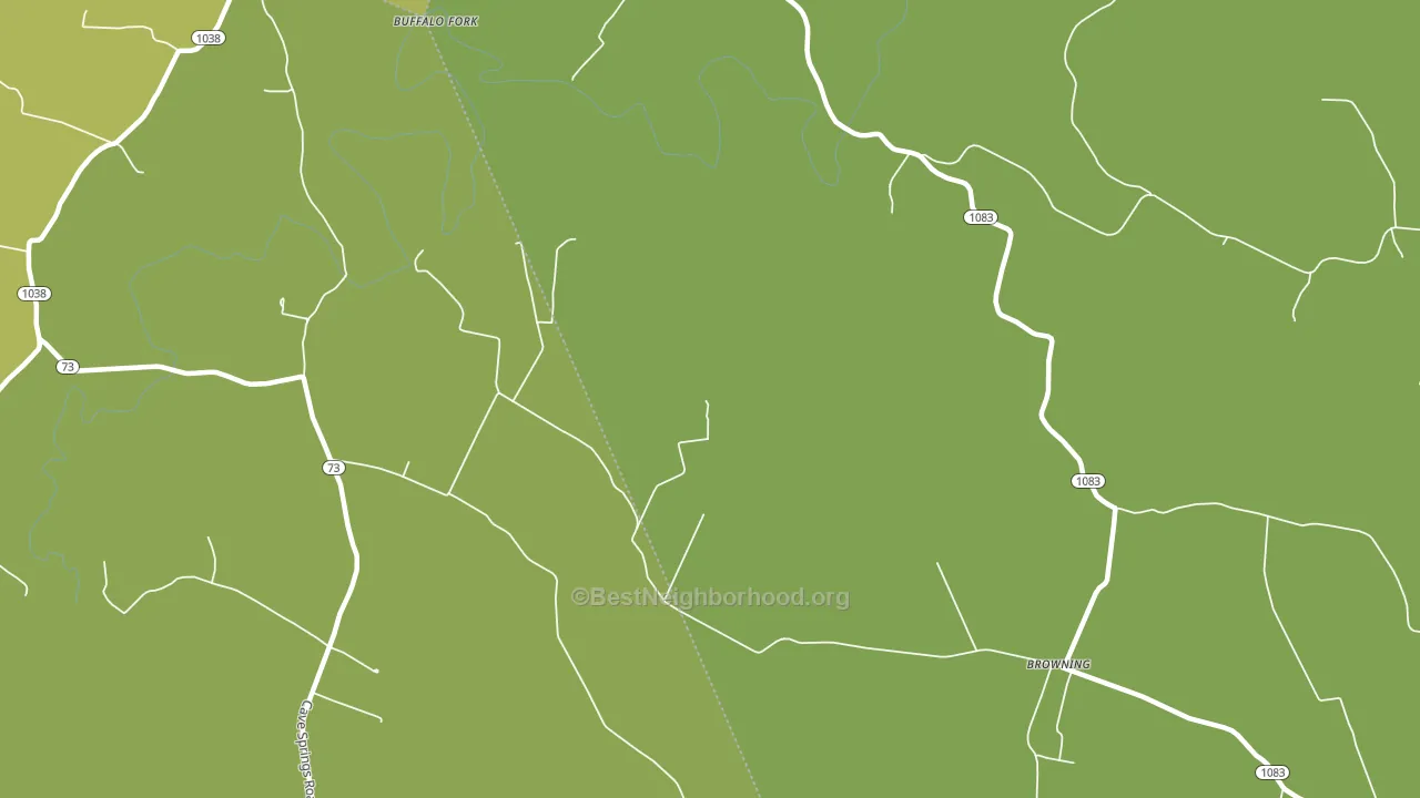 Browning, KY block-group voter-turnout map