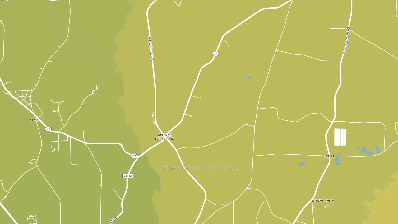 Browns Crossroads, AL block-group voter-turnout map