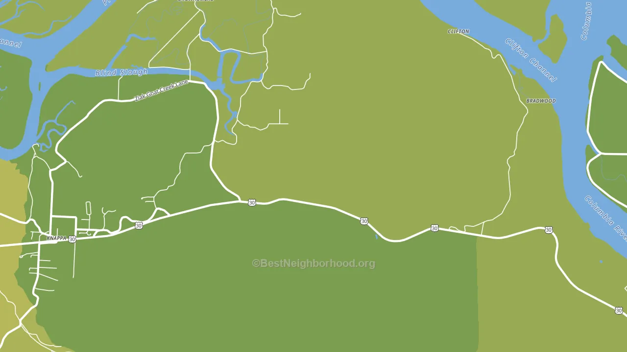 Brownsmead, OR block-group voter-turnout map