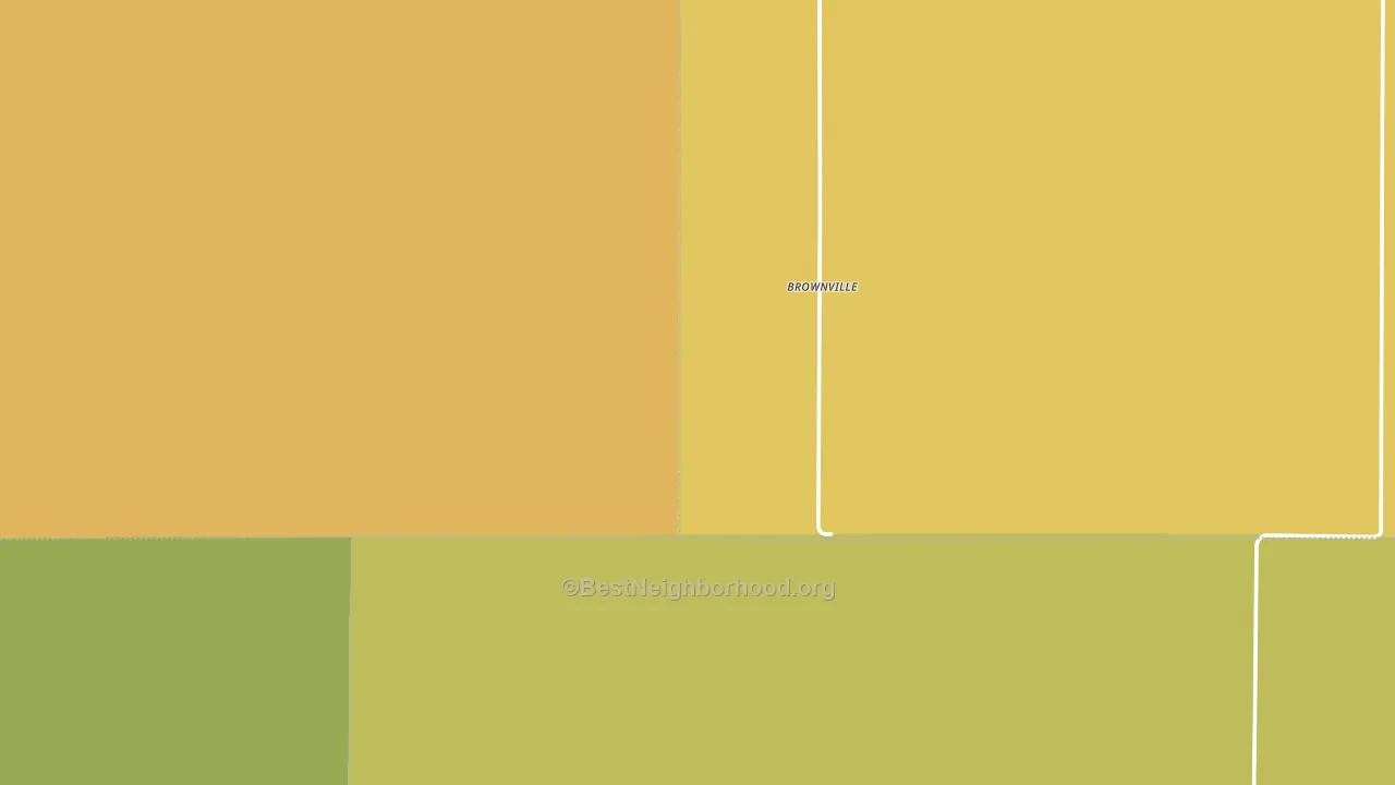Brownville, KS block-group voter-turnout map