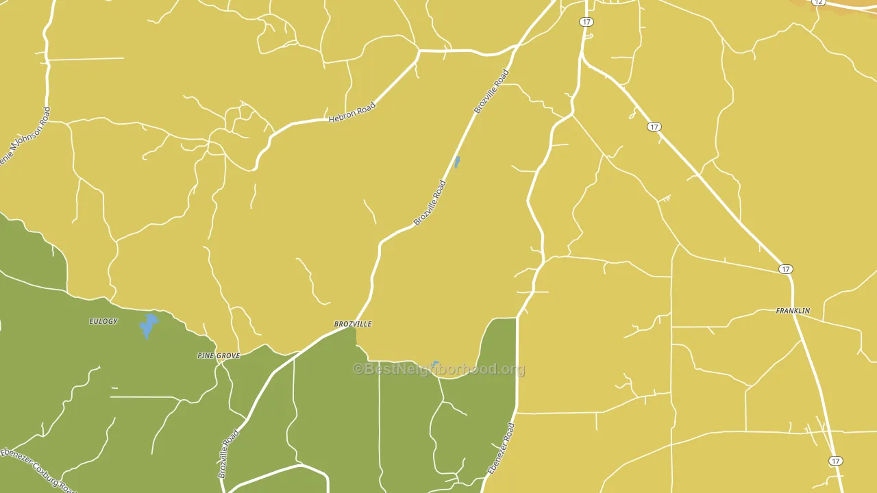 Brozville, MS block-group voter-turnout map