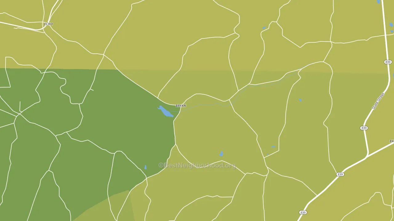 Bryan, PA block-group voter-turnout map