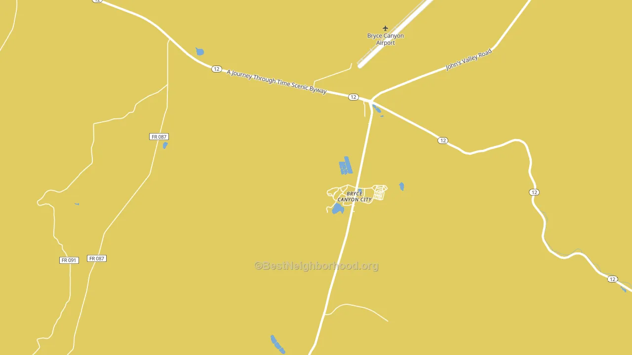 Bryce Canyon City, UT block-group voter-turnout map