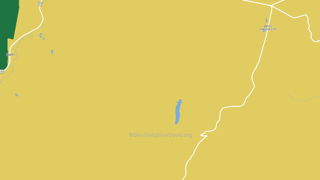 Bryce, UT block-group voter-turnout map