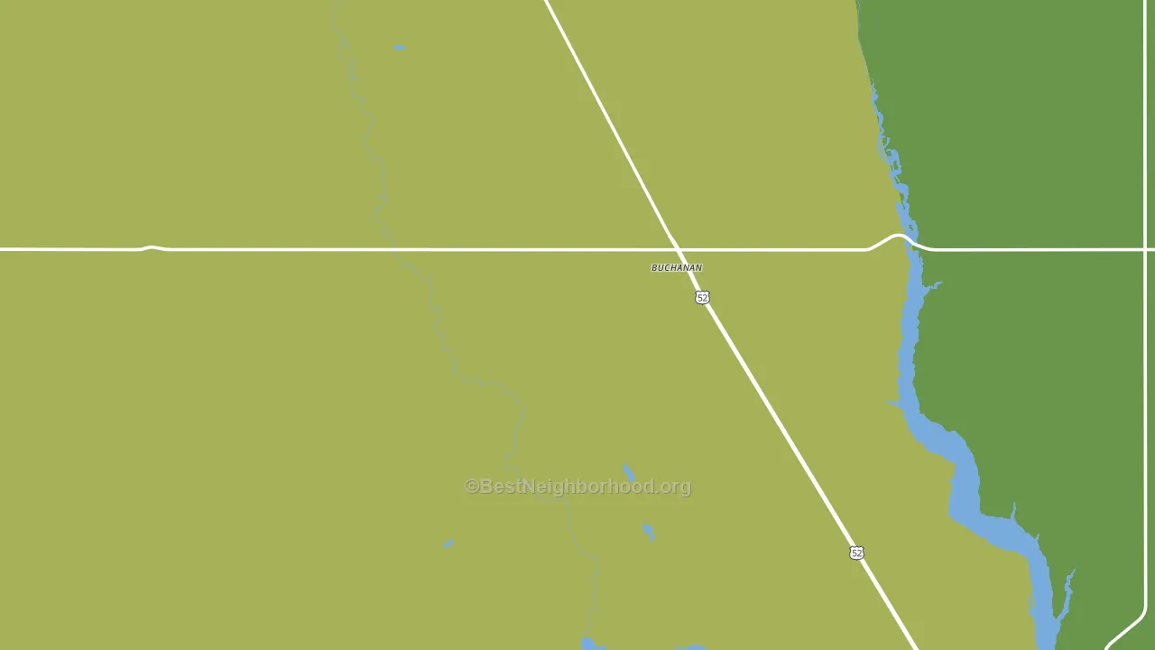 Buchanan, ND block-group voter-turnout map
