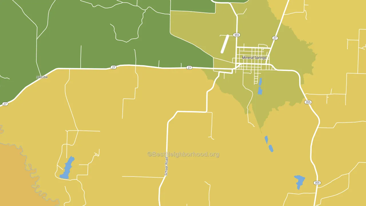 Buck Range, AR block-group voter-turnout map