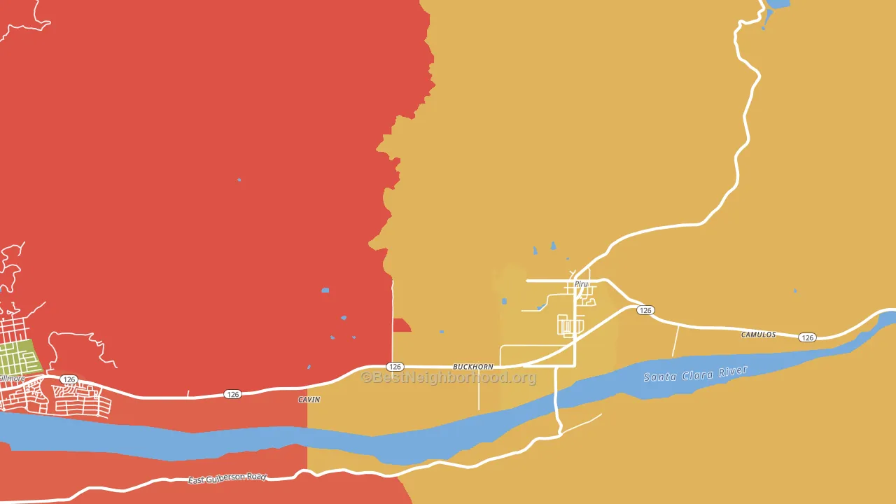 Buckhorn, CA block-group voter-turnout map