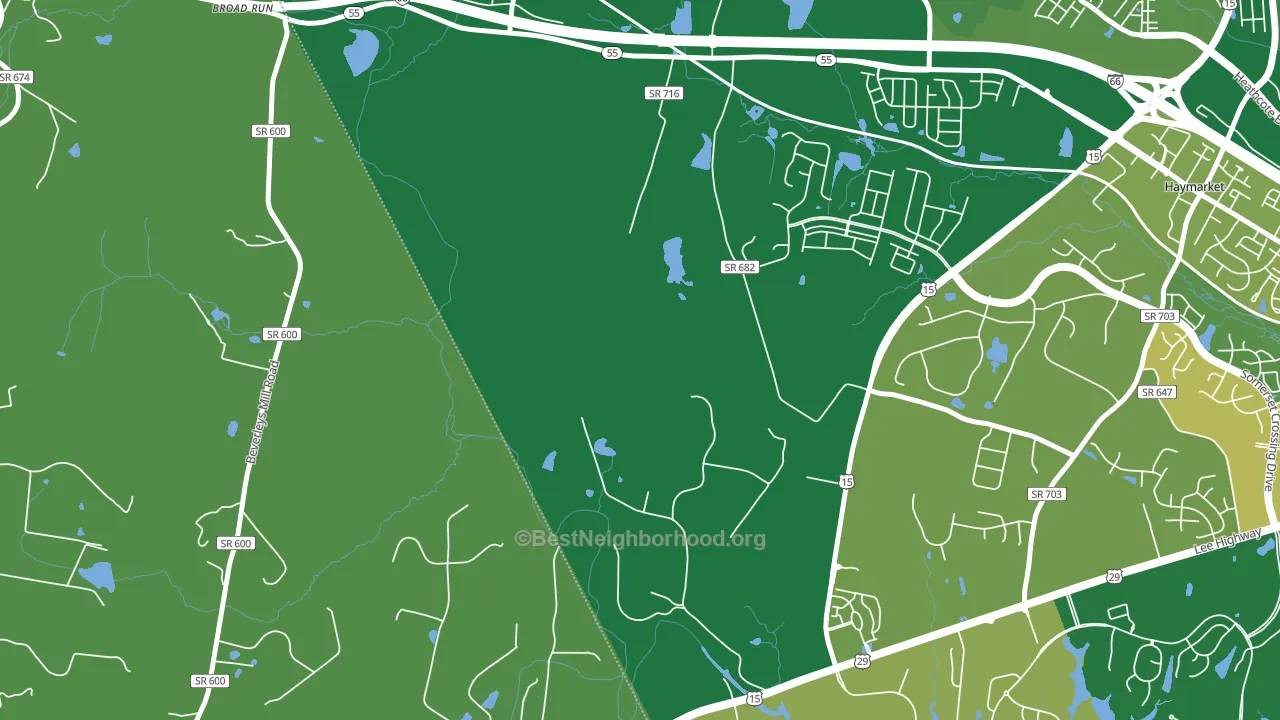 Buckland, VA block-group voter-turnout map