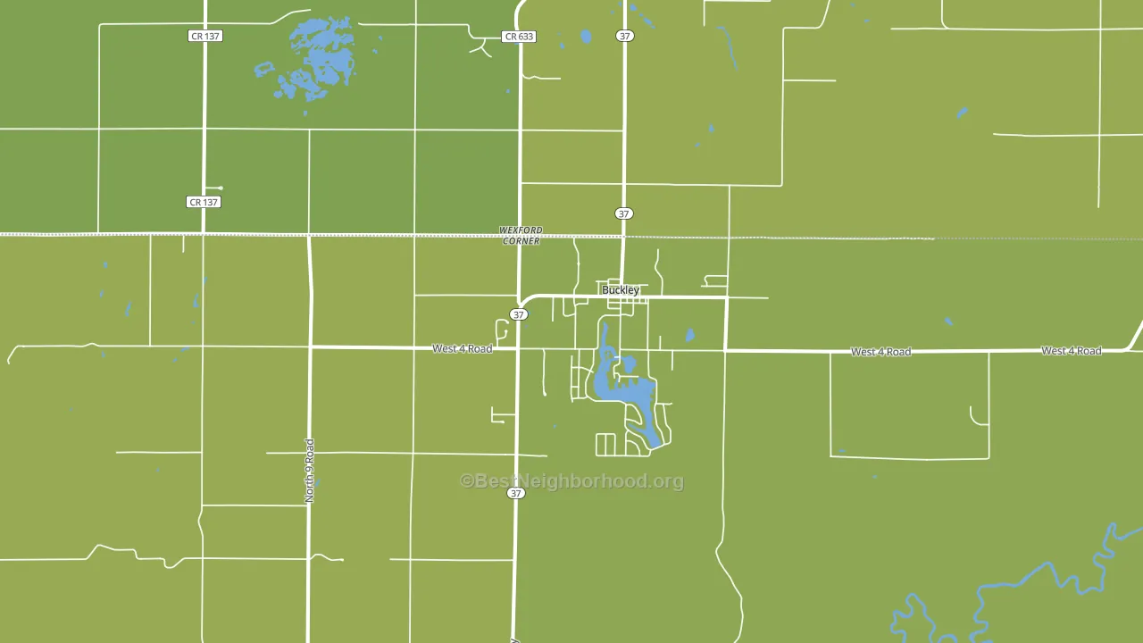 Buckley, MI block-group voter-turnout map