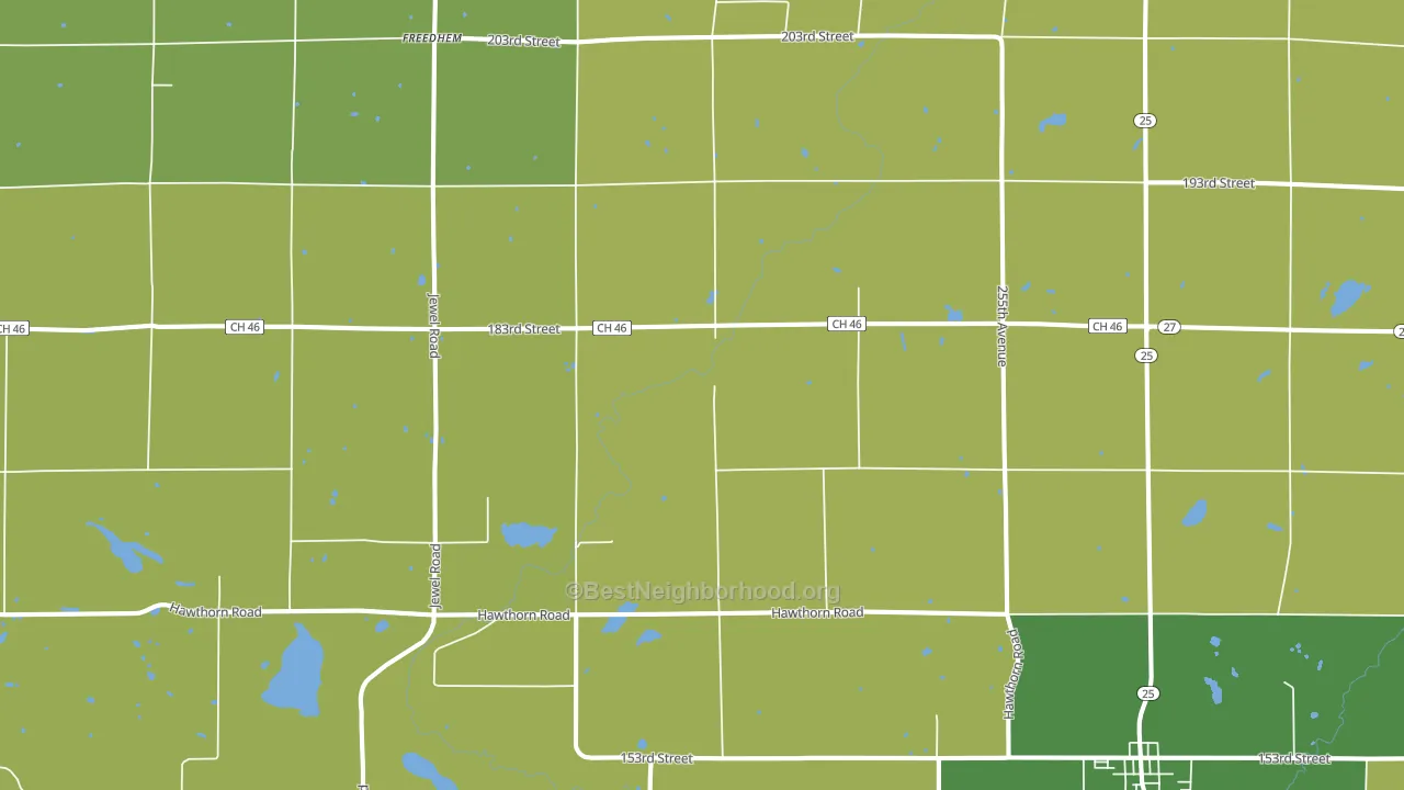 Buckman, MN block-group voter-turnout map