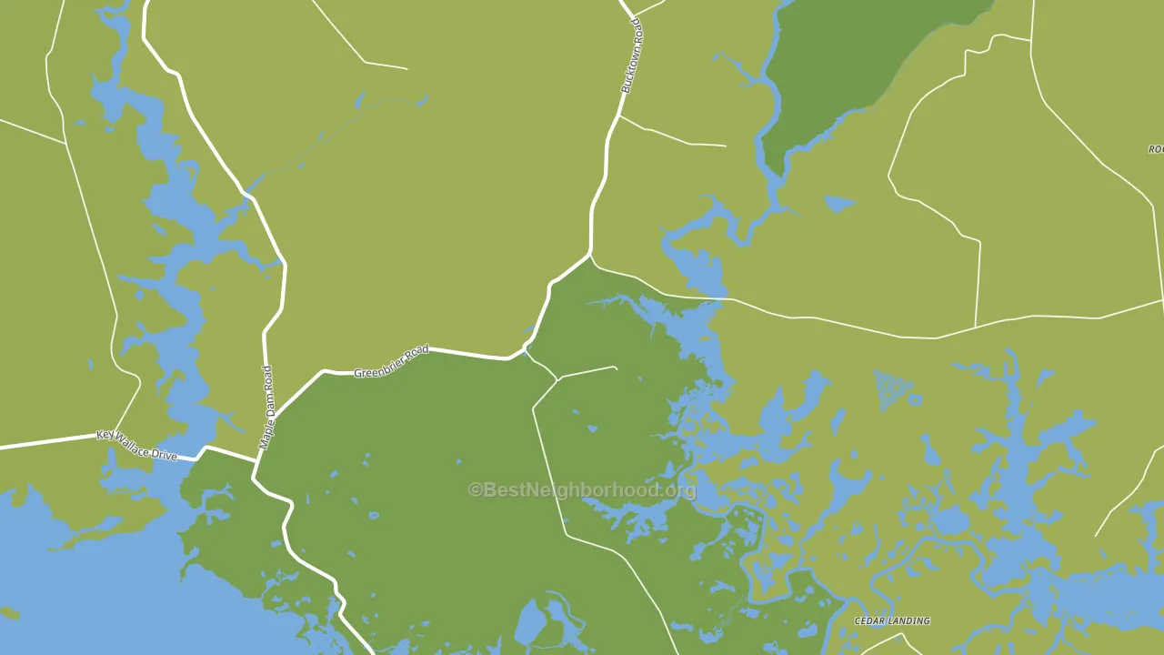 Bucktown, MD block-group voter-turnout map
