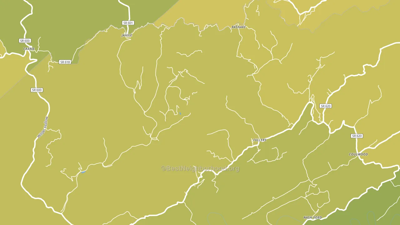 Bucu, VA block-group voter-turnout map