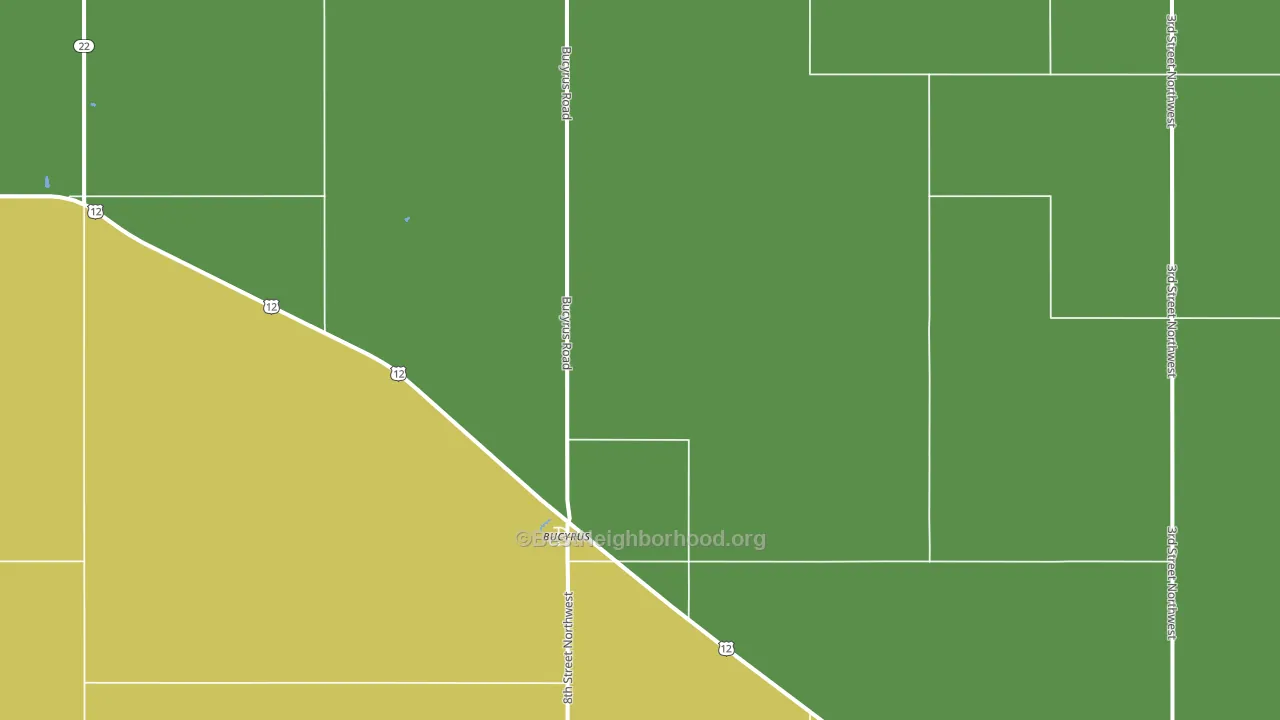 Bucyrus, ND block-group voter-turnout map