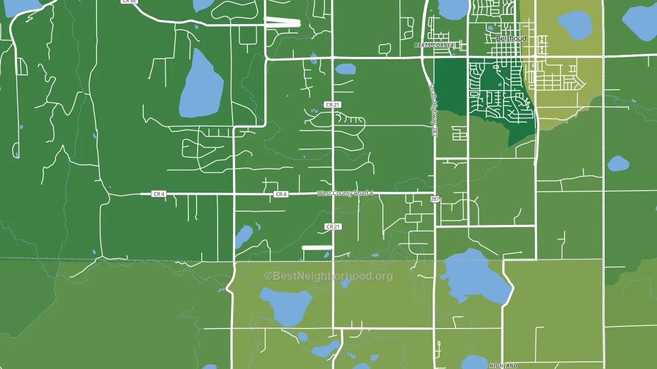 Buda, CO block-group voter-turnout map