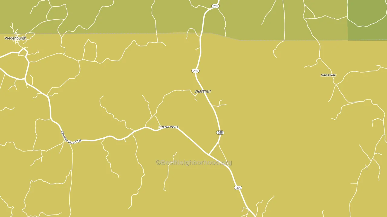 Buena Vista, AL block-group voter-turnout map