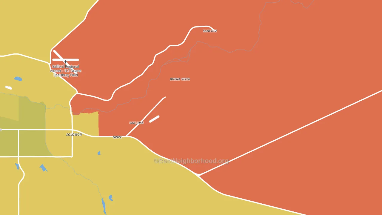 Buena Vista, AZ block-group voter-turnout map