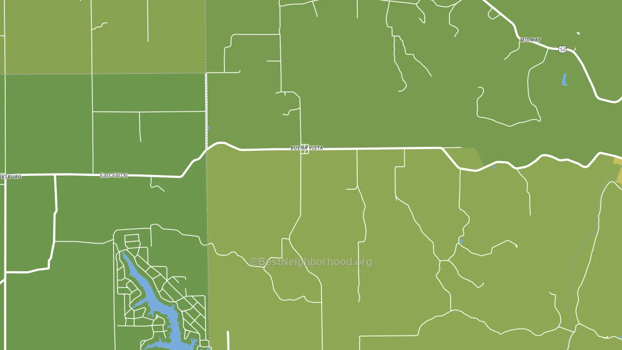 Buena Vista, IN block-group voter-turnout map