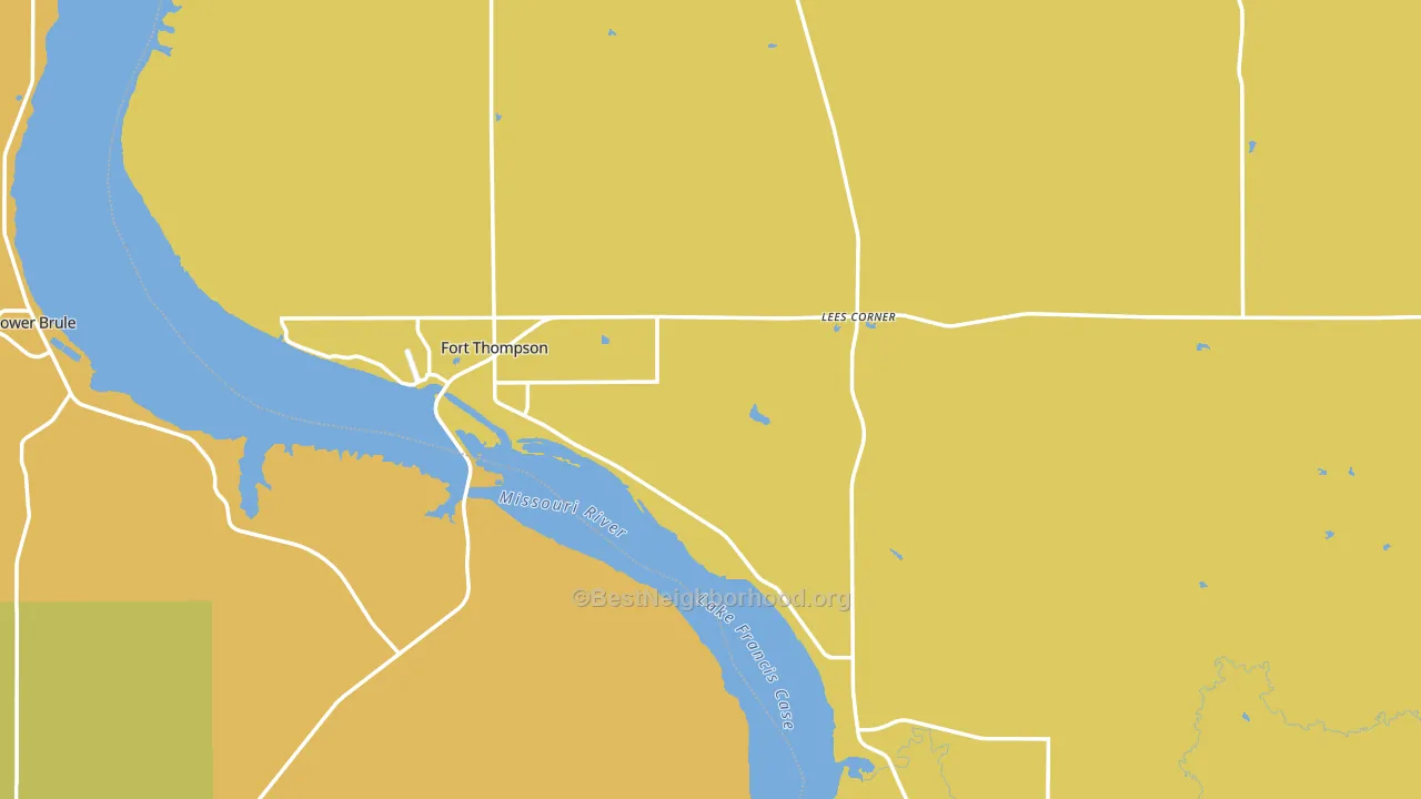 Buffalo County, SD block-group voter-turnout map