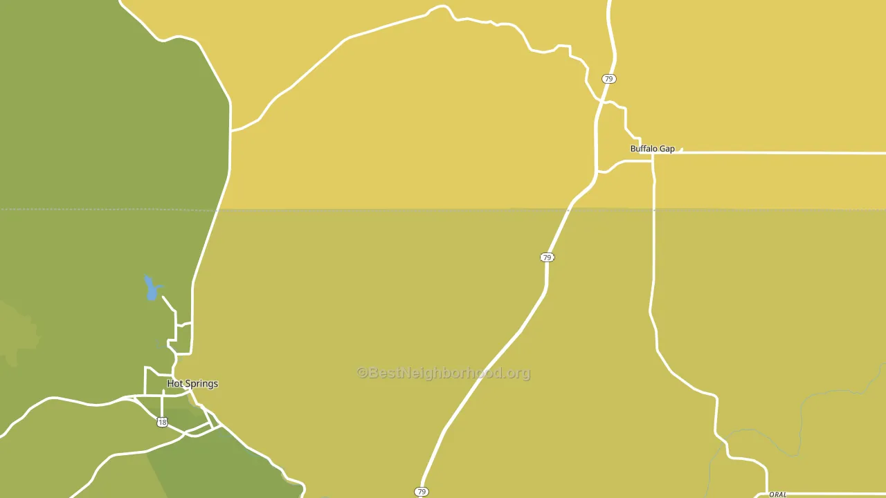 Buffalo Gap, SD block-group voter-turnout map