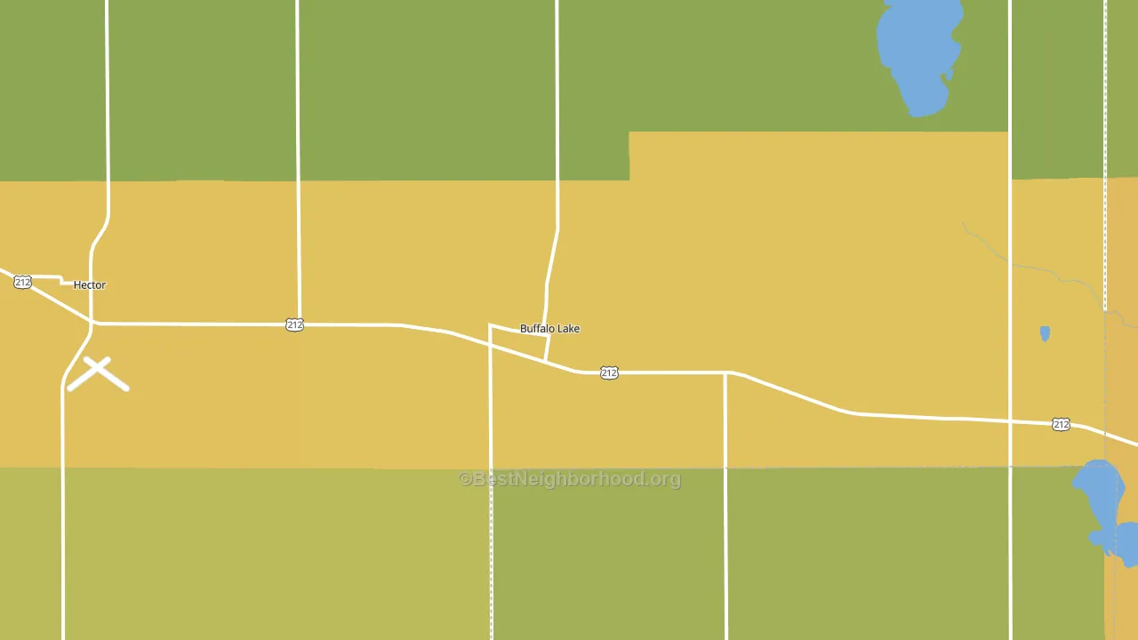 Buffalo Lake, MN block-group voter-turnout map