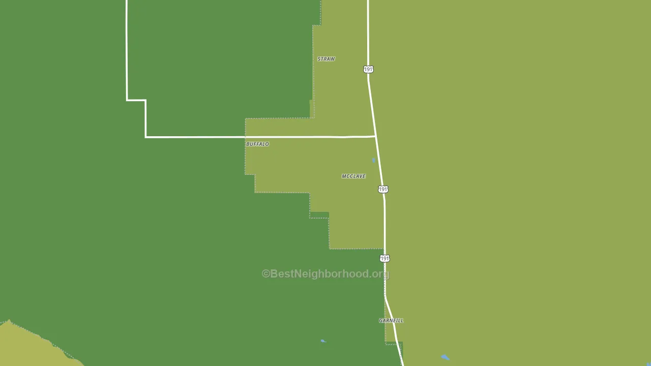 Buffalo, MT block-group voter-turnout map
