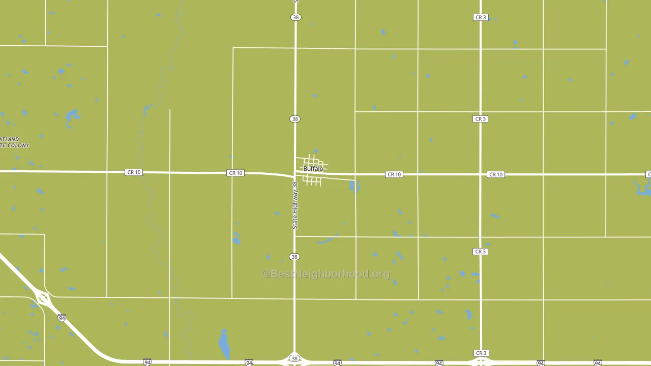 Buffalo, ND block-group voter-turnout map