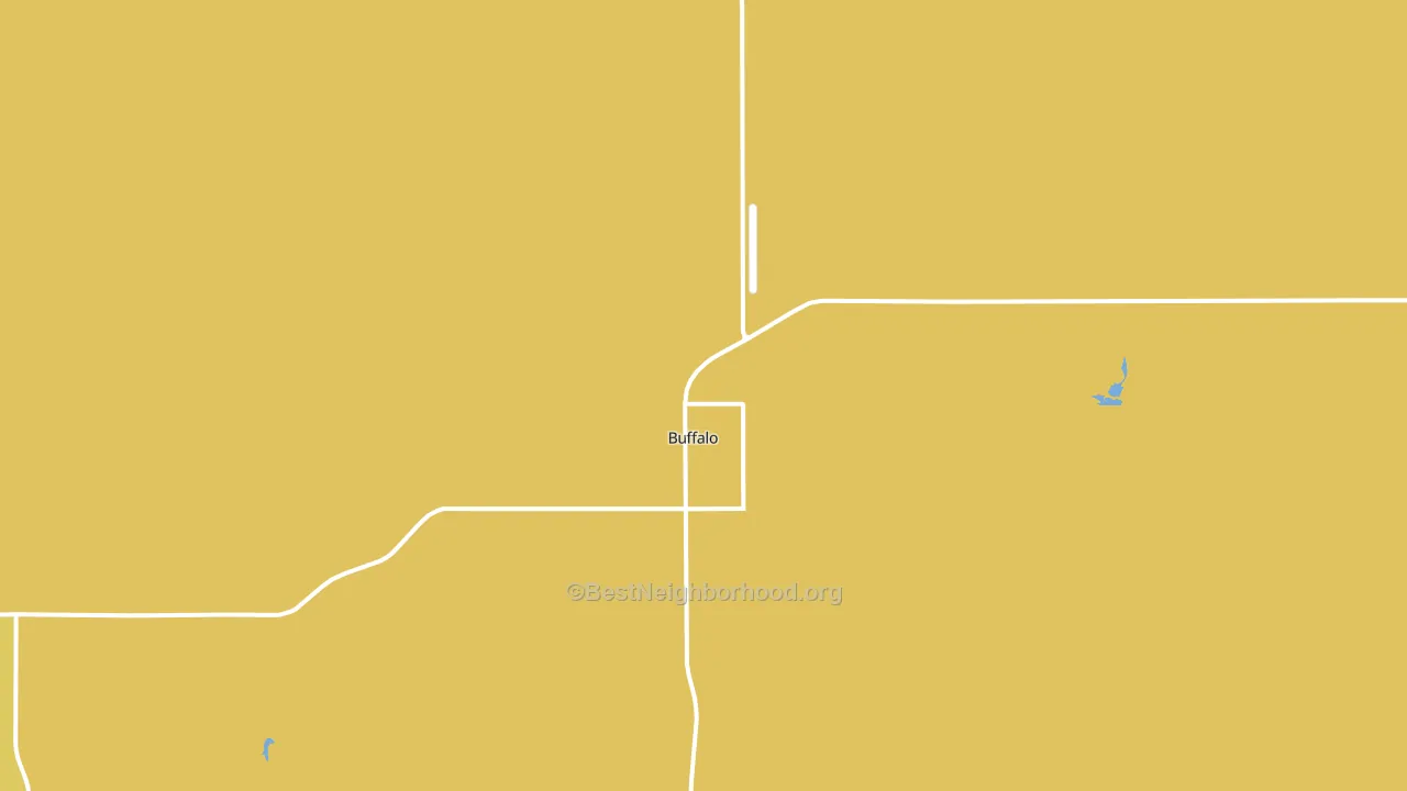 Buffalo, OK block-group voter-turnout map