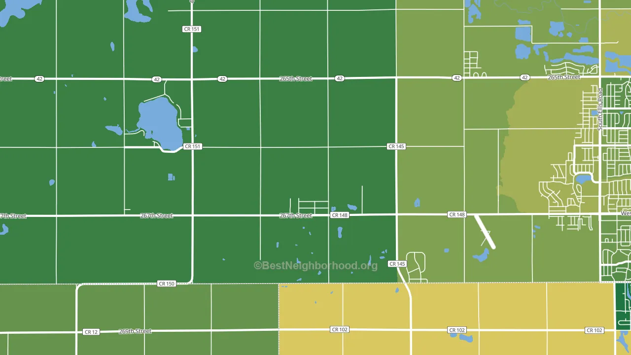 Buffalo Ridge, SD block-group voter-turnout map