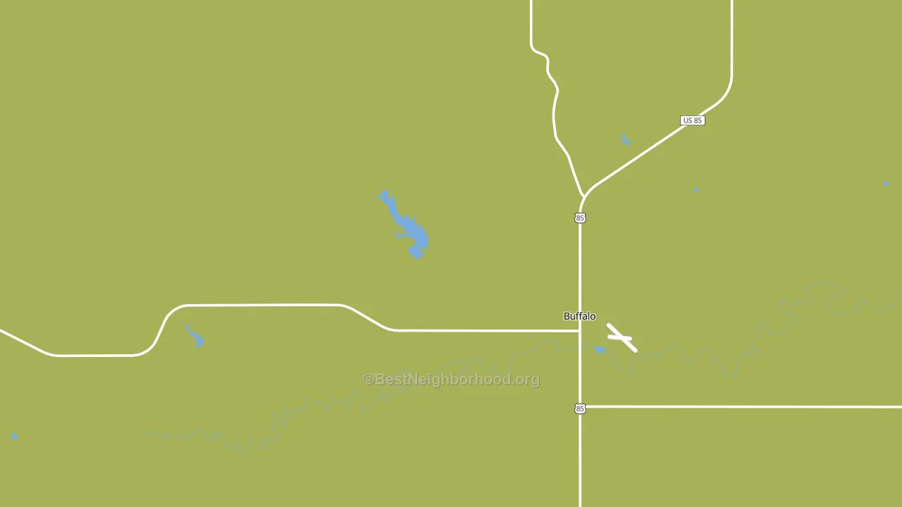 Buffalo, SD block-group voter-turnout map