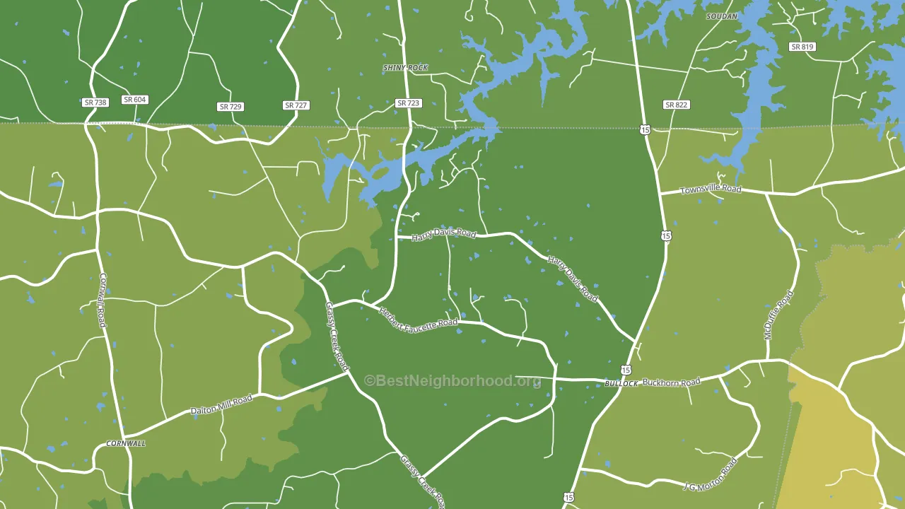 Bullock, NC block-group voter-turnout map