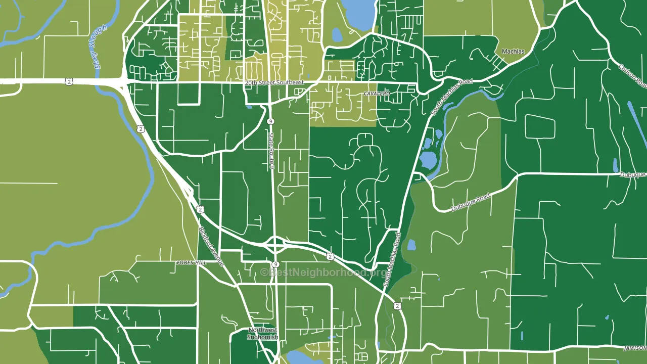 Bunk Foss, WA block-group voter-turnout map