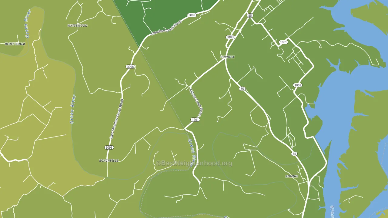 Burdick, KY block-group voter-turnout map