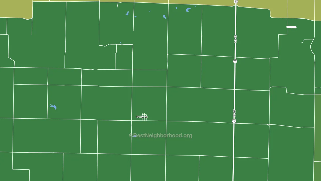 Burgess, IL block-group voter-turnout map