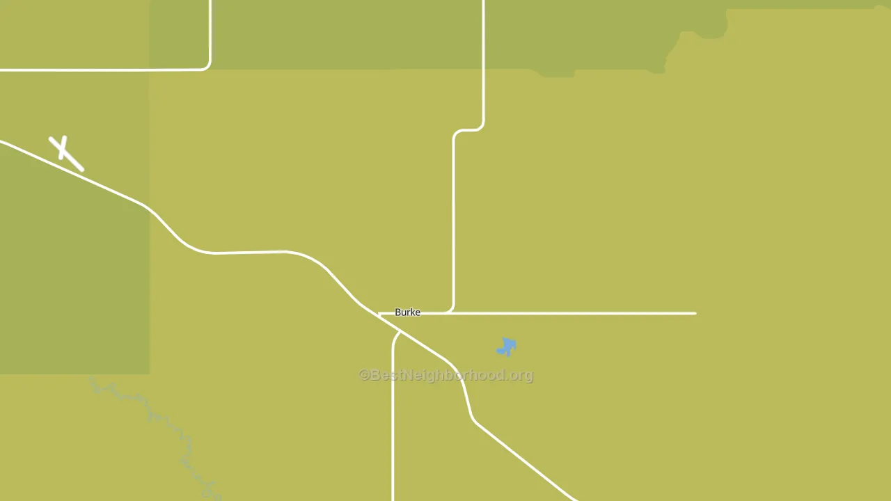 Burke, SD block-group voter-turnout map