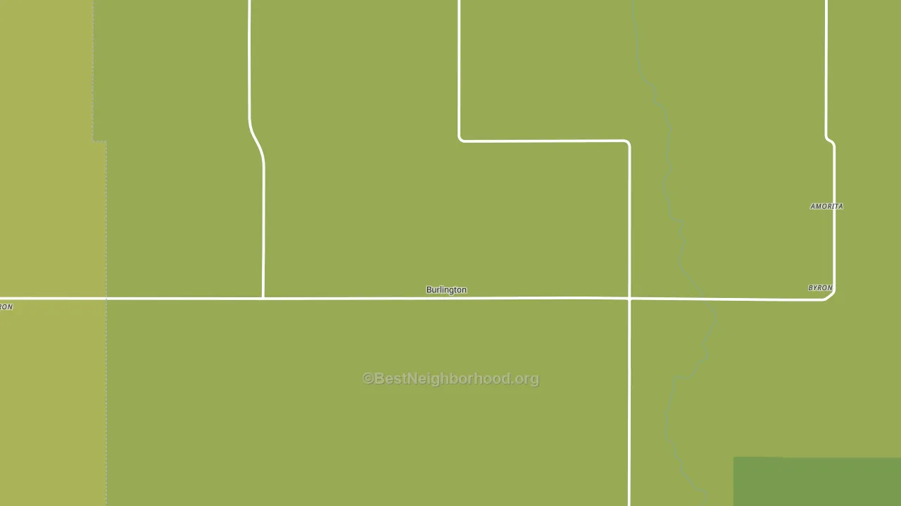 Burlington, OK block-group voter-turnout map