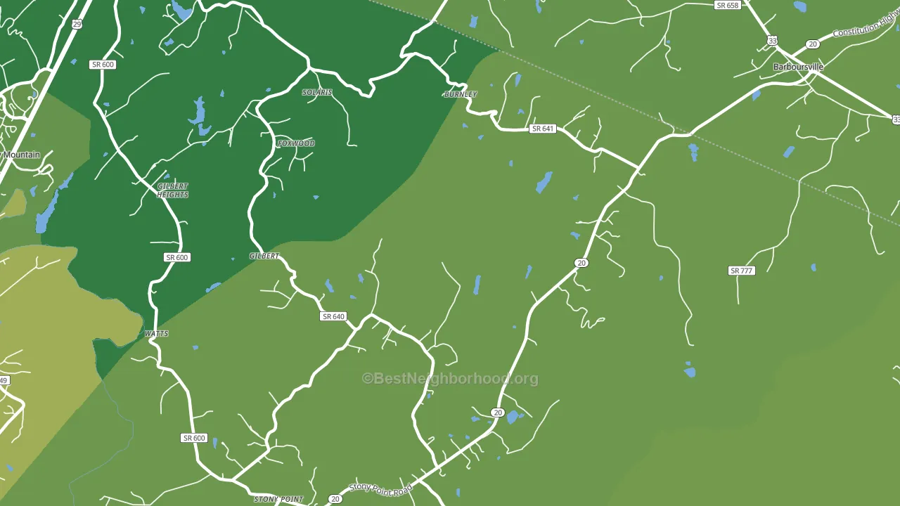 Burnley, VA block-group voter-turnout map