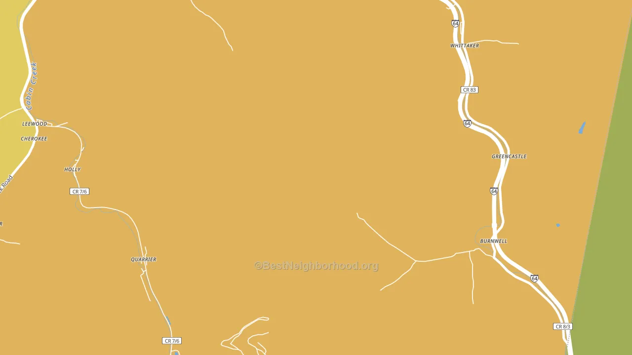 Burnwell, WV block-group voter-turnout map