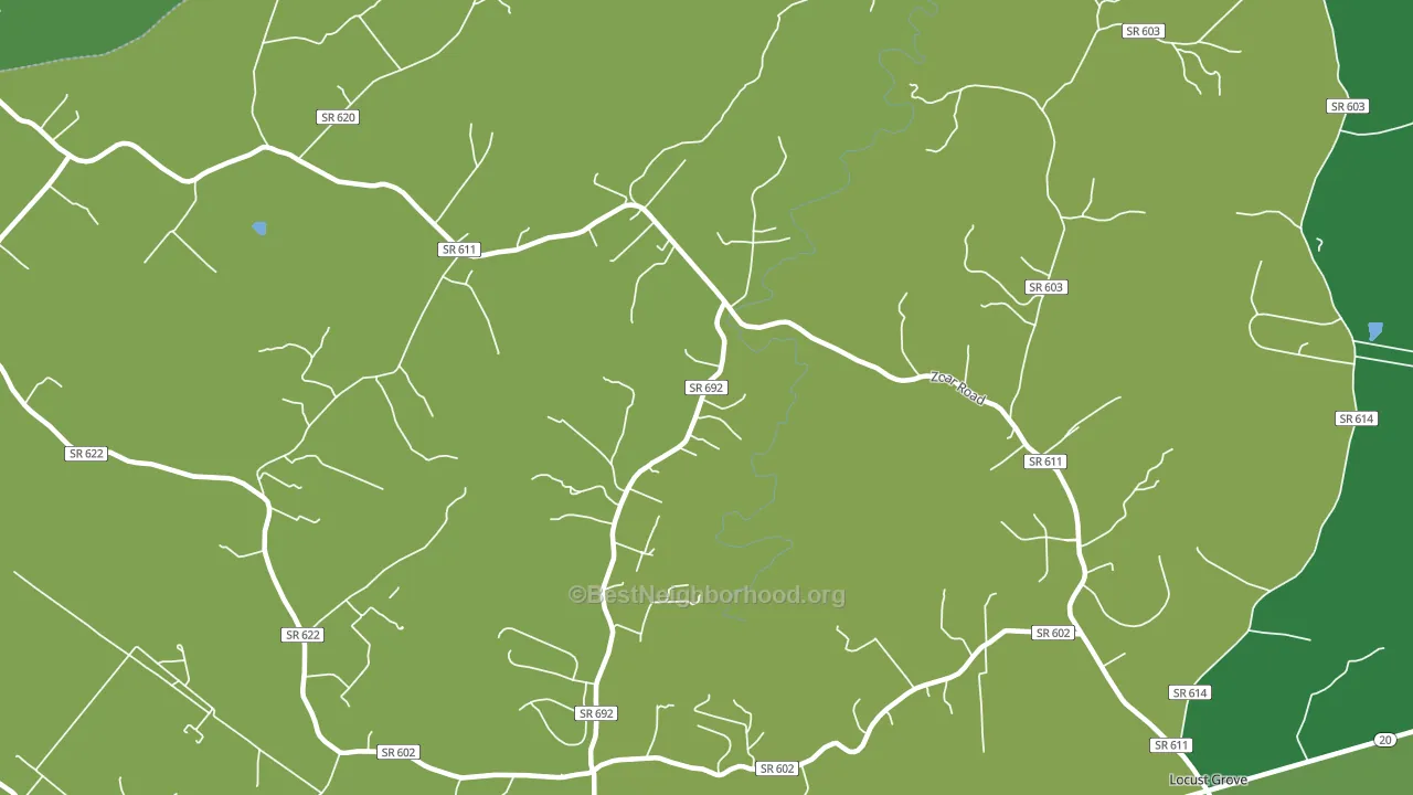 Burr Hill, VA block-group voter-turnout map
