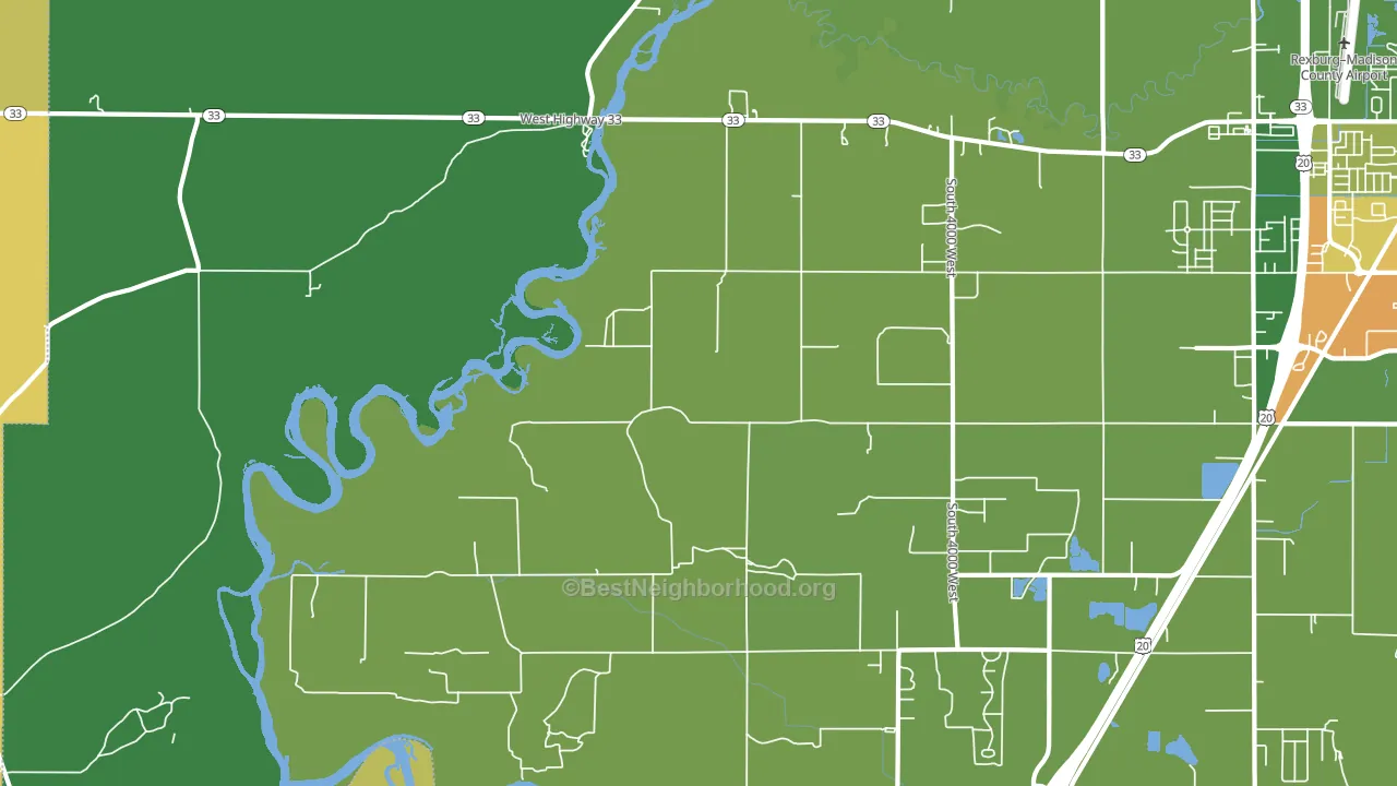 Burton, ID block-group voter-turnout map