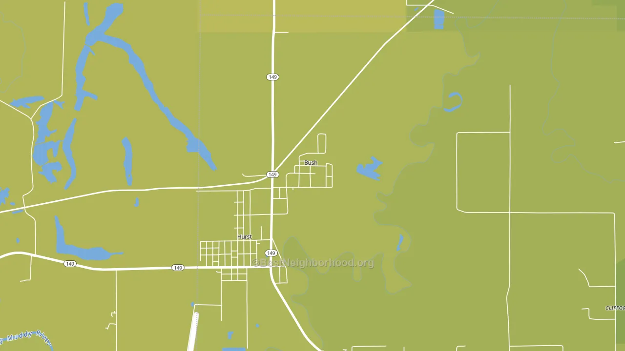 Bush, IL block-group voter-turnout map