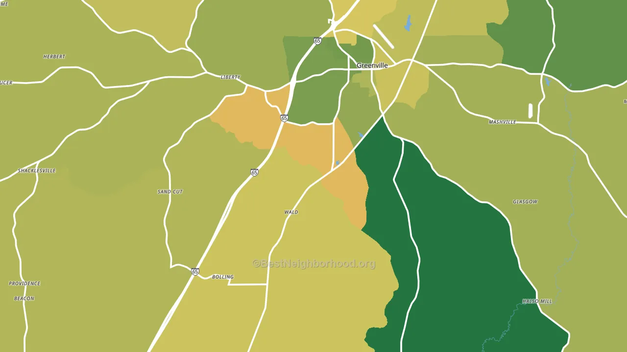 Butler County, AL block-group voter-turnout map