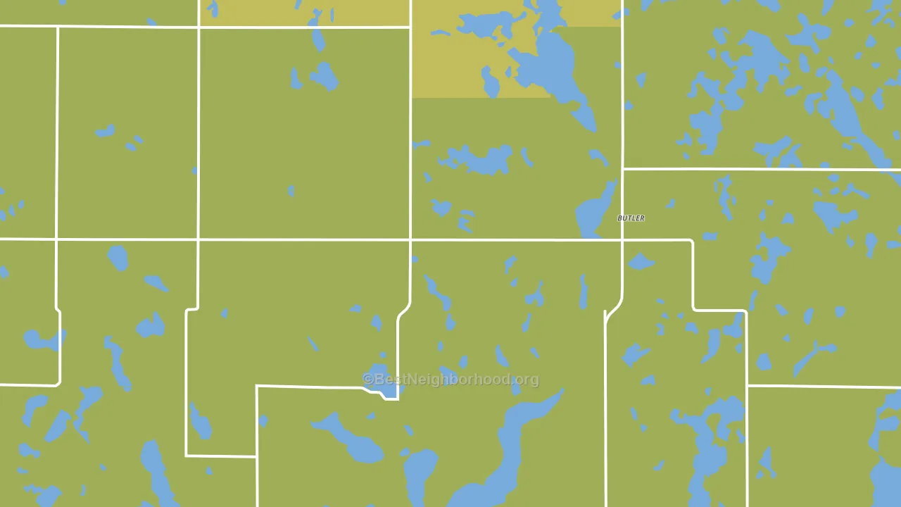 Butler, SD block-group voter-turnout map