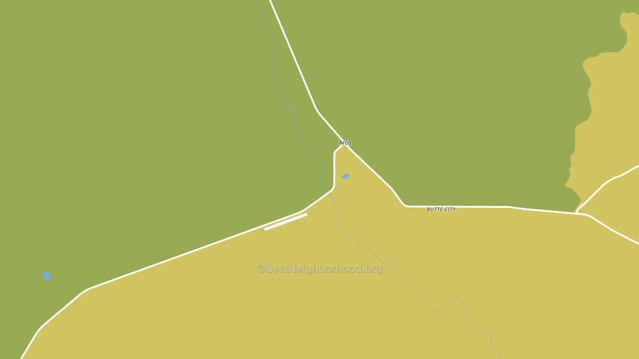 Butte City, ID block-group voter-turnout map