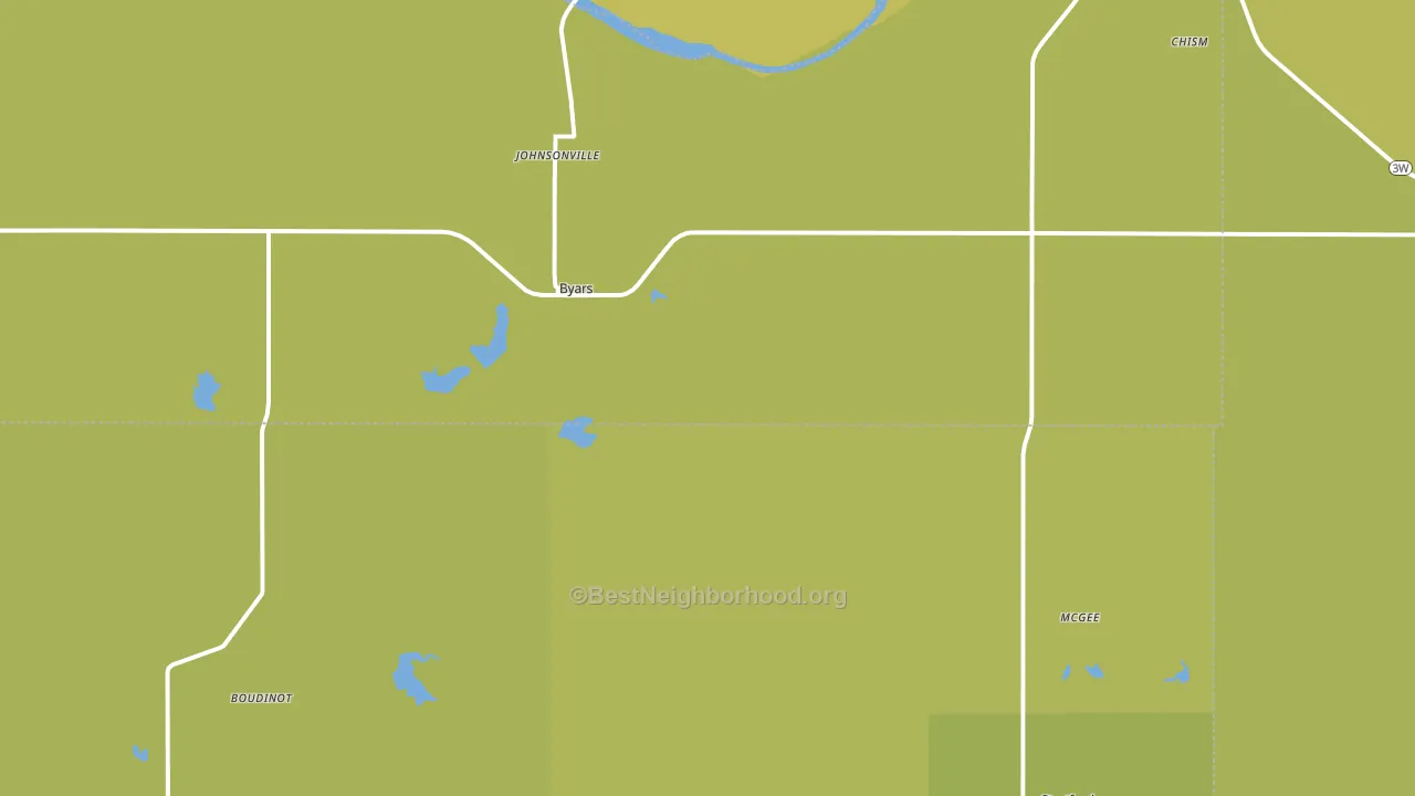 Byars, OK block-group voter-turnout map