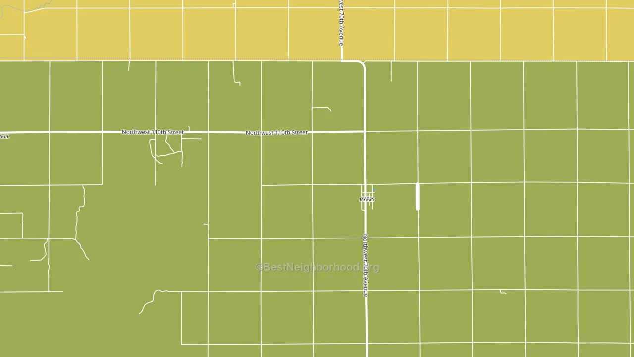 Byers, KS block-group voter-turnout map